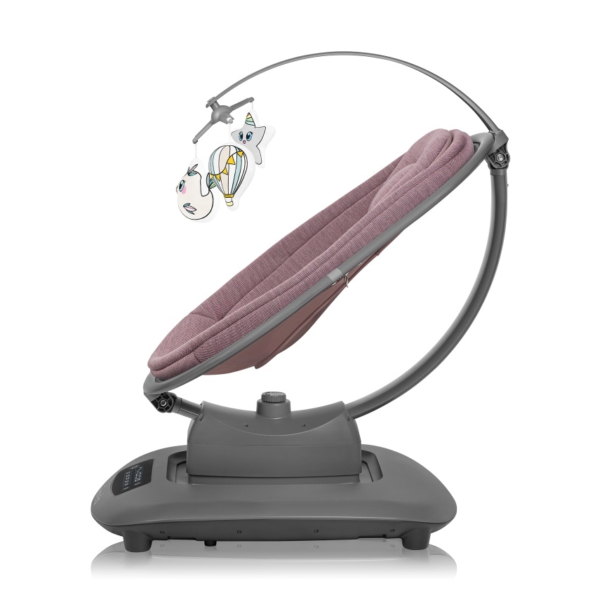 Lionelo - Babyschaukel mit Melodie BLOSSOM Pink Mauve + Fernbedienung