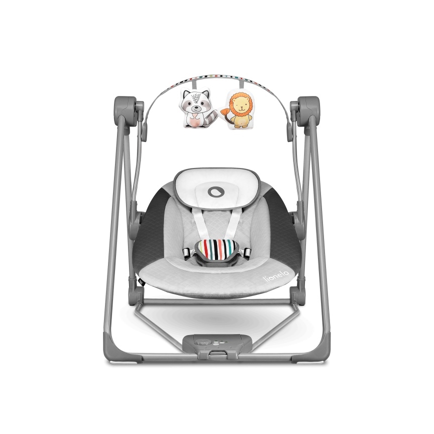 Lionelo - Babywippe OTTO 4xLR14 Cozy Grey
