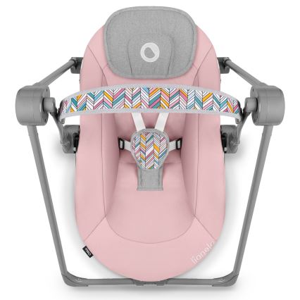 Lionelo - Babywippe OTTO 4xLR14 Pink Baby