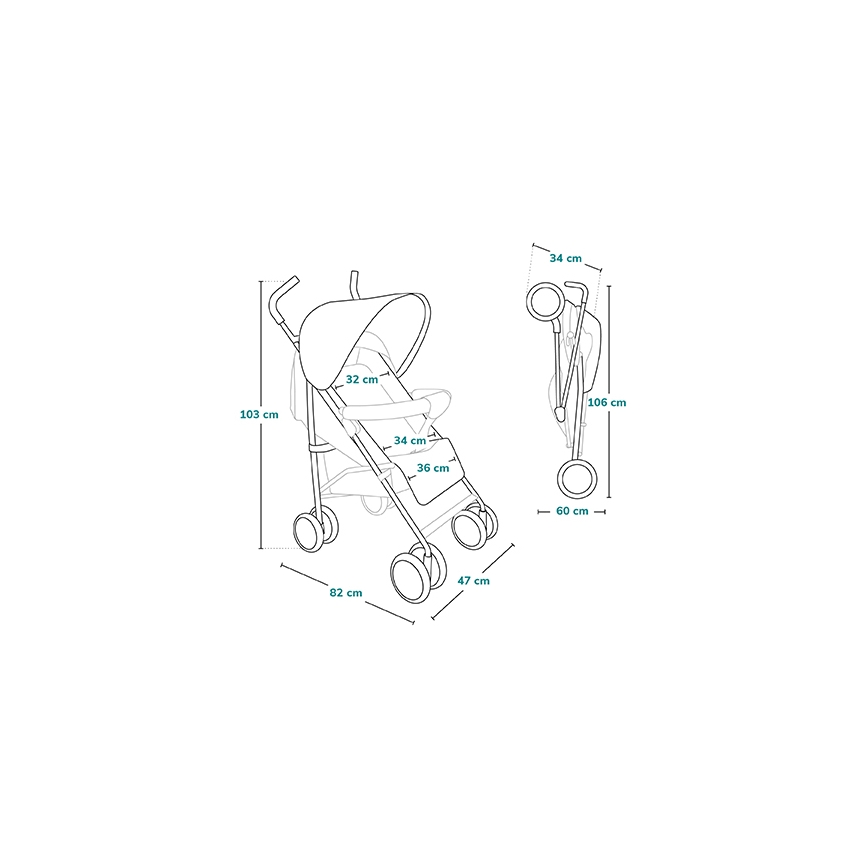 Lionelo - Buggy ELIA dunkelgrau