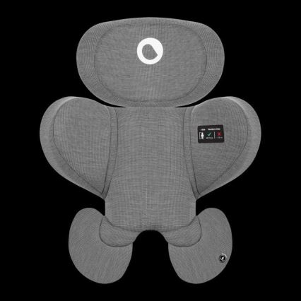 Lionelo - Kindersitz mit Basis, drehbar HARMONY i-Size 40-150 cm schwarz/grau