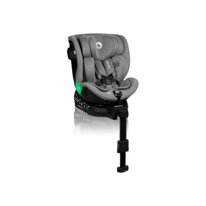 Lionelo - Kindersitz mit Basis, drehbar HARMONY i-Size 40-150 cm schwarz/grau