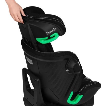 Lionelo - Kindersitz mit Basis, drehbar HARMONY i-Size 40-150 cm schwarz