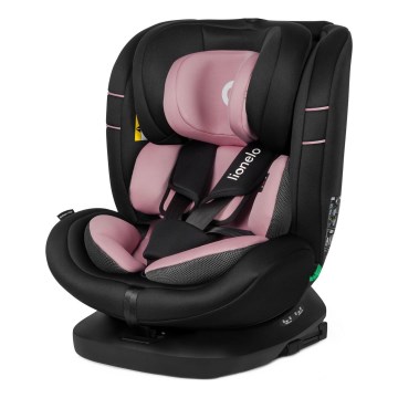 Lionelo - Drehbarer Kindersitz mit Basis BASTIAAN i-Size 40-150 cm Rosenrosa