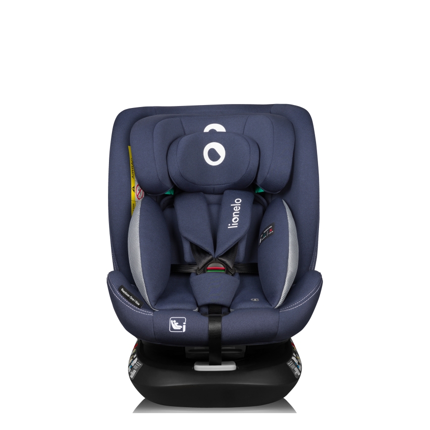 Lionelo - Drehbarer Kindersitz mit Basis BASTIAAN ONE i-Size 40-150 cm Navyblau