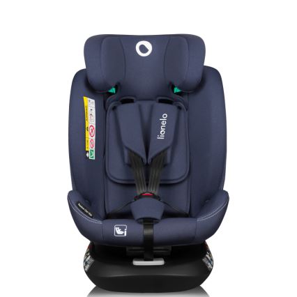 Lionelo - Drehbarer Kindersitz mit Basis BASTIAAN ONE i-Size 40-150 cm Navyblau