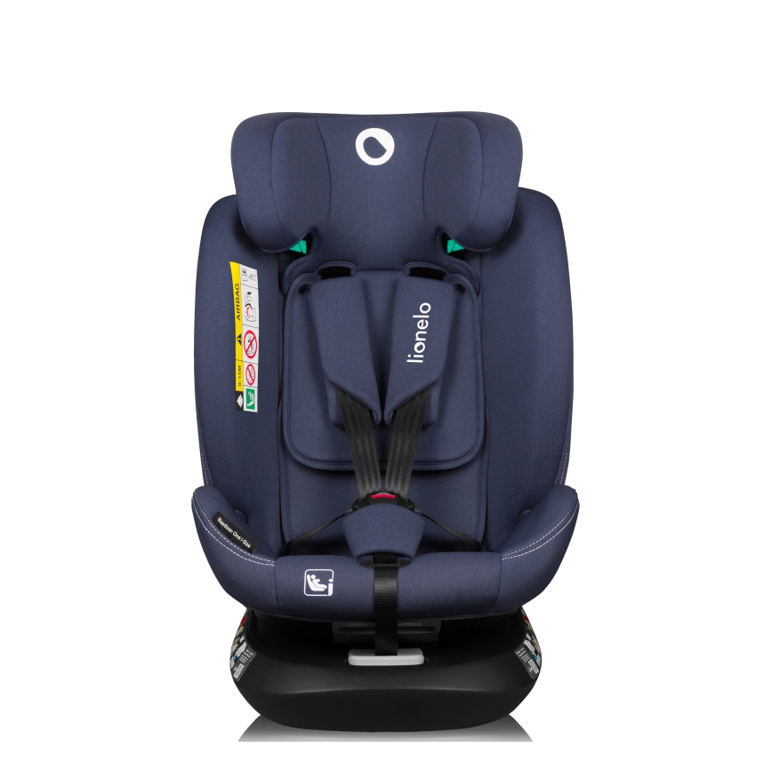Lionelo - Drehbarer Kindersitz mit Basis BASTIAAN ONE i-Size 40-150 cm Navyblau