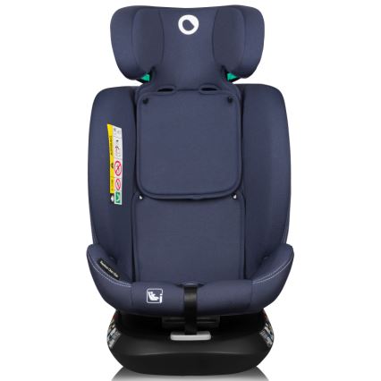 Lionelo - Drehbarer Kindersitz mit Basis BASTIAAN ONE i-Size 40-150 cm Navyblau