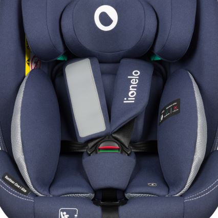 Lionelo - Drehbarer Kindersitz mit Basis BASTIAAN ONE i-Size 40-150 cm Navyblau