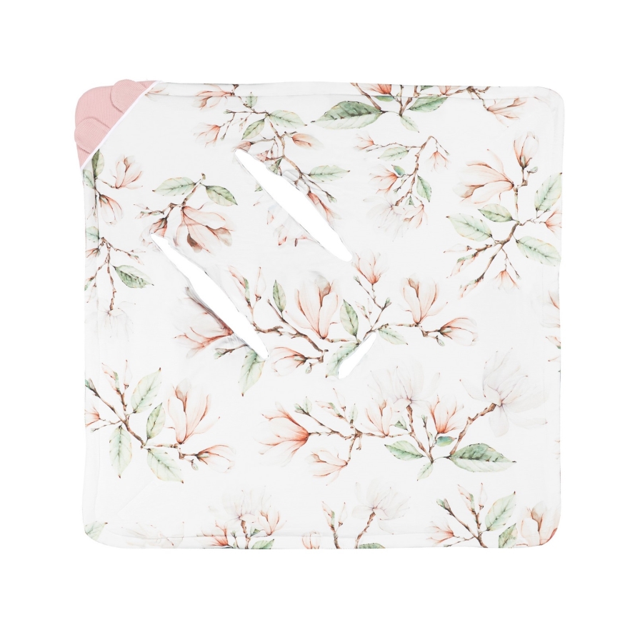Lionelo - Einschlagdecke für Autokindersitz TRAVEL SWADDLE 90x90 cm Beige Magnolia