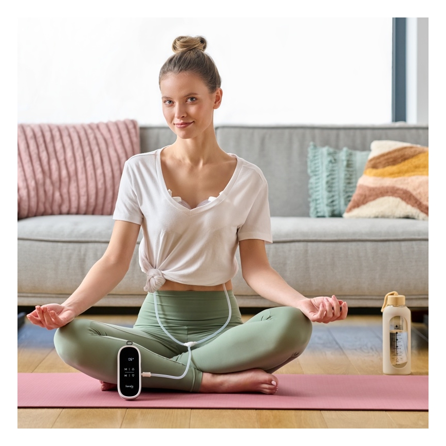 Lionelo - Elektrische, wiederaufladbare Doppel‑Muttermilchpumpe TWEE FREE 5V 1500 mAh 150 ml