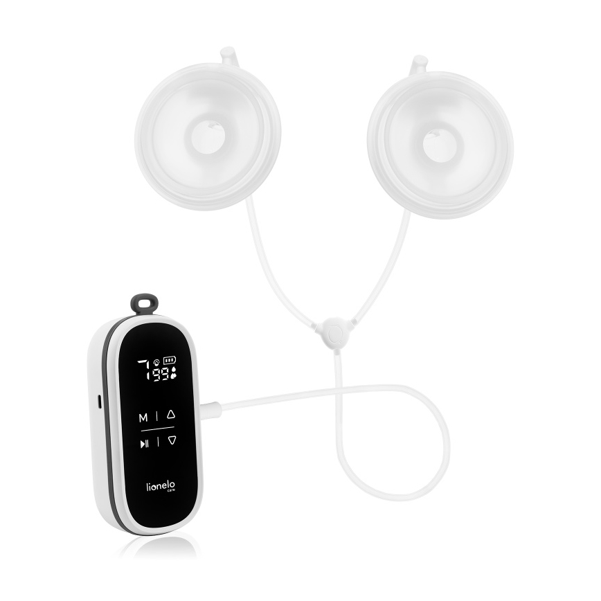 Lionelo - Elektrische, wiederaufladbare Doppel‑Muttermilchpumpe TWEE FREE 5V 1500 mAh 150 ml