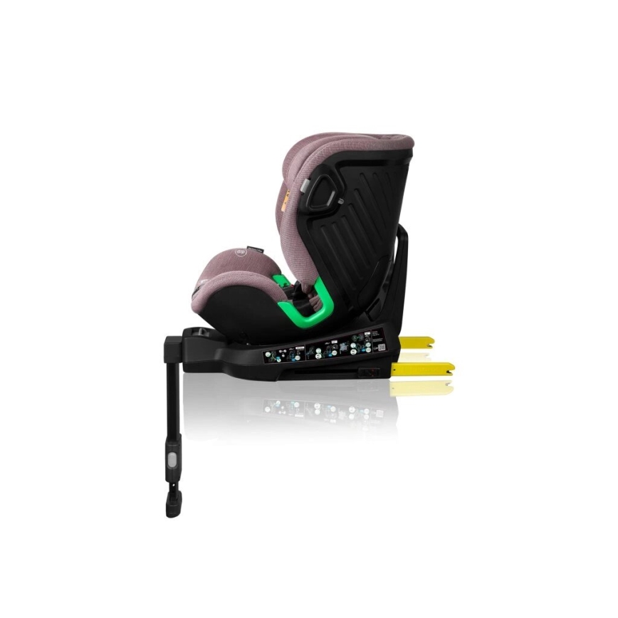 Lionelo - Kindersitz mit Basis, drehbar HARMONY i-Size 40-150 cm rosa