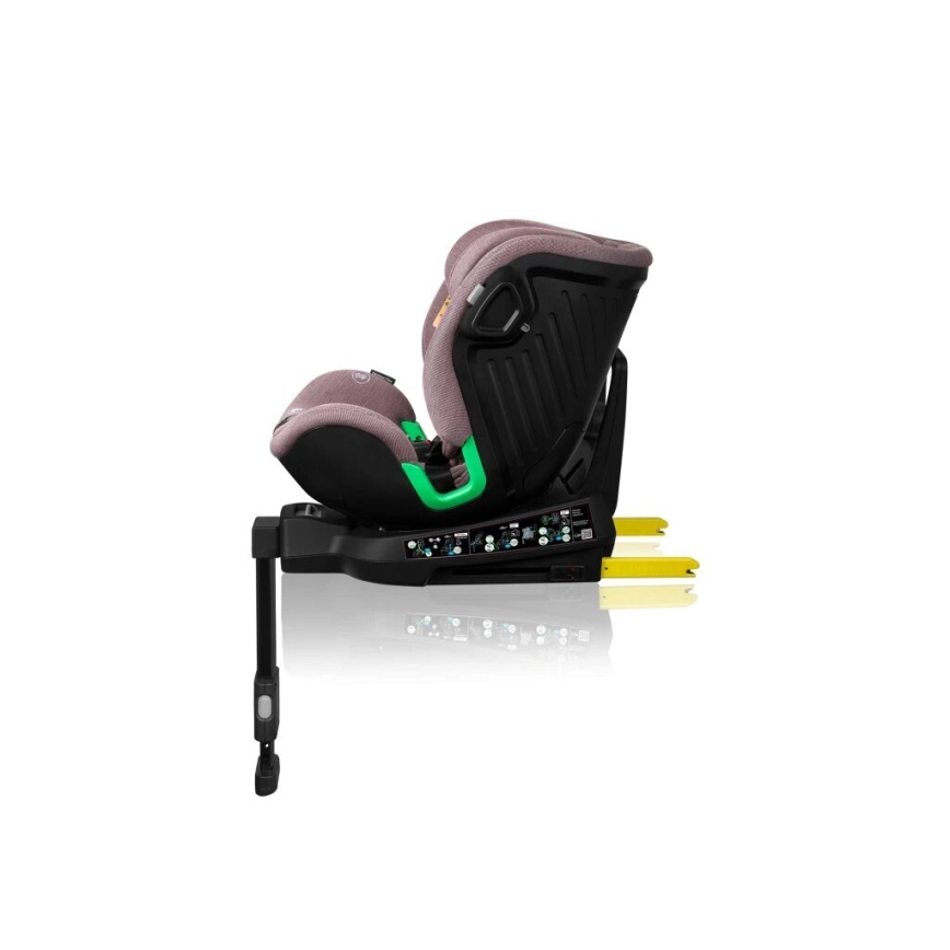 Lionelo - Kindersitz mit Basis, drehbar HARMONY i-Size 40-150 cm rosa