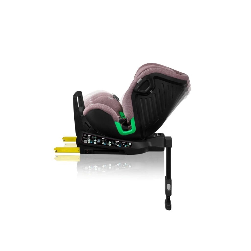 Lionelo - Kindersitz mit Basis, drehbar HARMONY i-Size 40-150 cm rosa