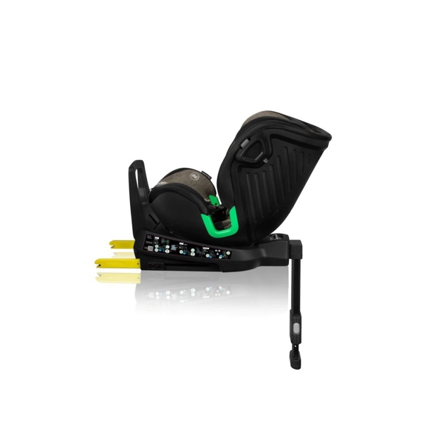 Lionelo - Kindersitz mit Basis drehbar HARMONY i-Size 40-150 cm schwarz/oliv