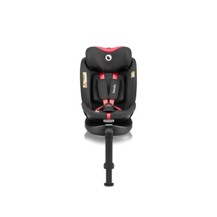 Lionelo - Kindersitz mit Basis, drehbar NAVY i-Size 40-150 cm schwarz/rot