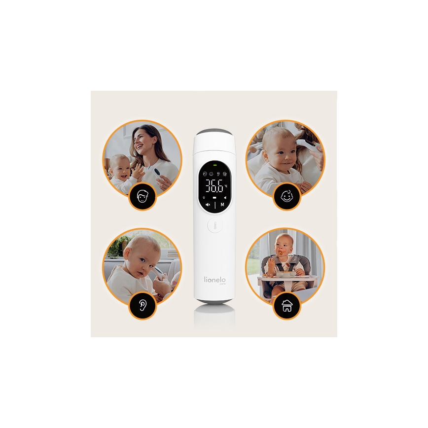 Lionelo - Infrarot-Thermometer FEVERSCAN mit 2x AAA-Batterien