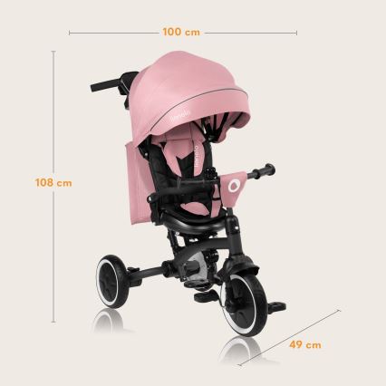 Lionelo - Kinder-Dreirad TRIS PLUS Rosa