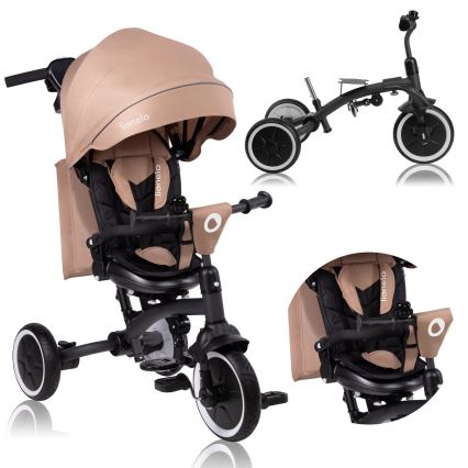 Lionelo - Kinder-Dreirad TRIS PLUS Sandbeige
