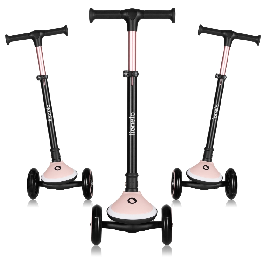 Lionelo - Kinder-Tretroller MEY 3xAAA Pink Rose
