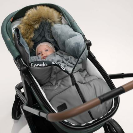 Lionelo - Kinderfußsack FRODE Taubengrau