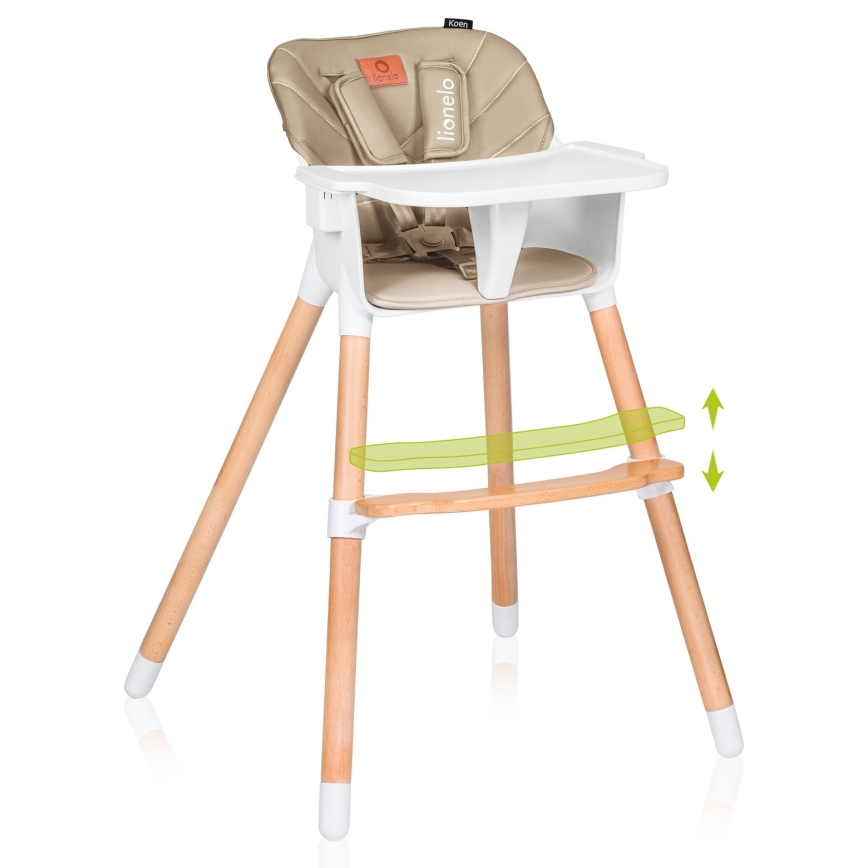 Lionelo - Kinderhochstuhl 2-in-1 KOEN Beige Sand