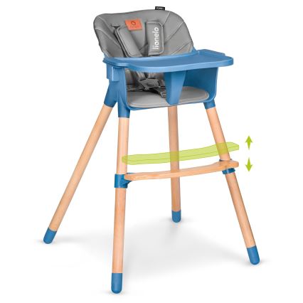 Lionelo - Kinderhochstuhl 2-in-1 KOEN Blue Sky