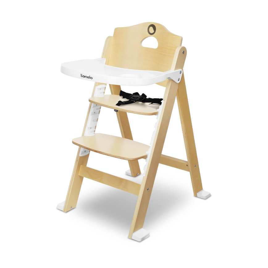 Lionelo - Kinderhochstuhl 3-in-1 FLORIS Weiß/Natur