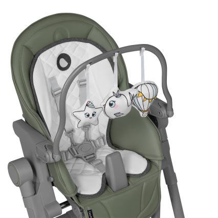 Lionelo - Kinderhochstuhl CORA PLUS Olivegrün