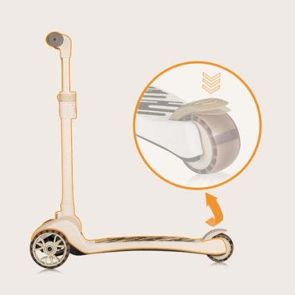 Lionelo - Kinderroller 2in1 FRANKY weiß/beige