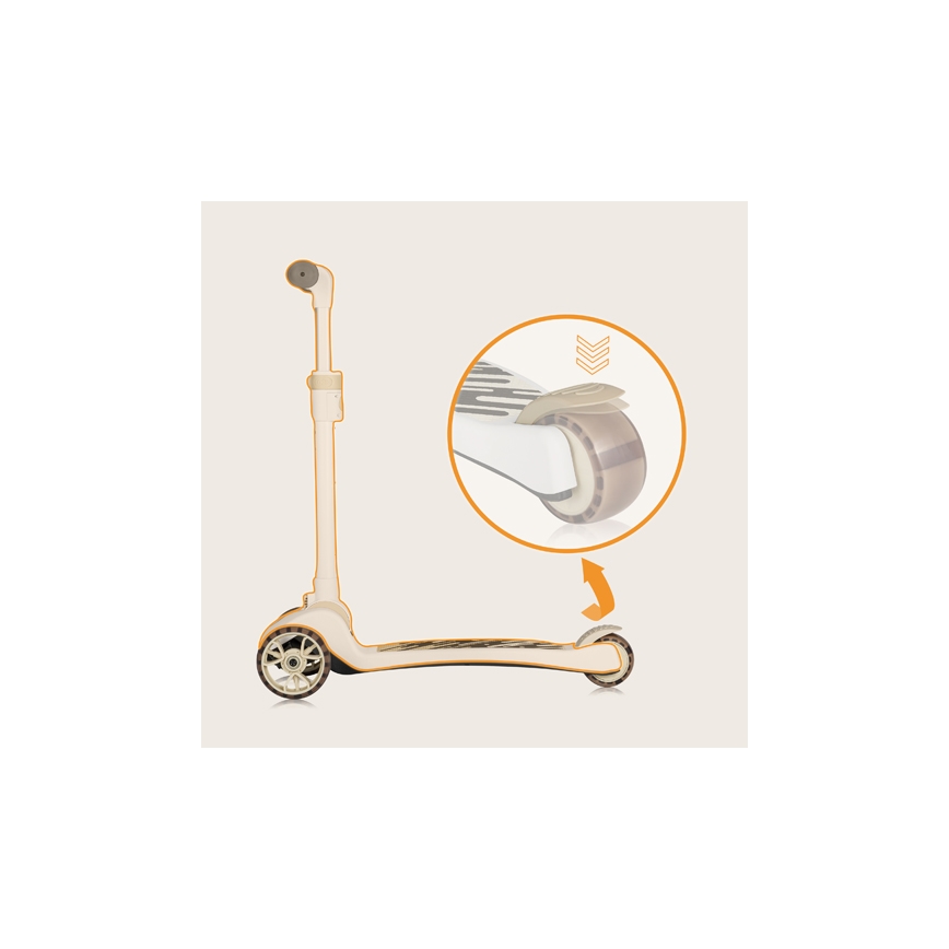 Lionelo - Kinderroller 2in1 FRANKY weiß/beige
