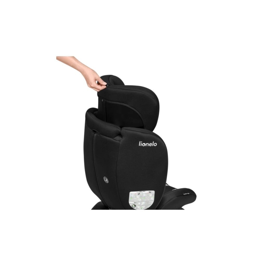 Lionelo - Kindersitz BASTIAAN i-Size 40-150 cm schwarz/grau