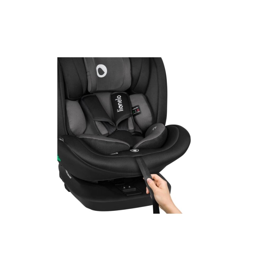 Lionelo - Kindersitz BASTIAAN i-Size 40-150 cm schwarz/grau