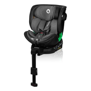 Lionelo - Kindersitz mit Basis, drehbar HARMONY i-Size 40-150 cm schwarz/grau