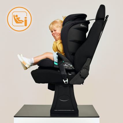 Lionelo - Kindersitz NEAL i-Size 100-150 cm Black Onyx