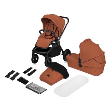 Lionelo - Kombi-Kinderwagen 2-in-1 MIKA PLUS Brown Rust