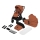 Lionelo - Kombi-Kinderwagen 2-in-1 MIKA PLUS Brown Rust