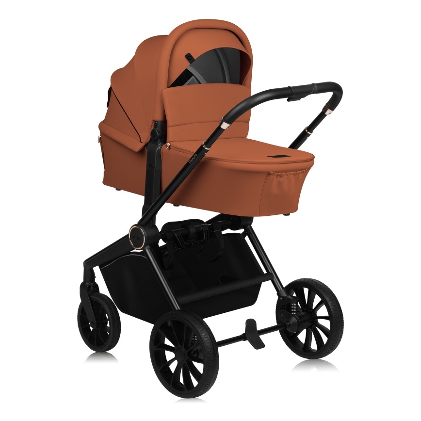 Lionelo - Kombi-Kinderwagen 2-in-1 MIKA PLUS Brown Rust