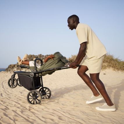 Lionelo - Kombi-Kinderwagen 2-in-1 MIKA PLUS Olivgrün