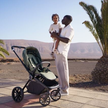 Lionelo - Kombi-Kinderwagen 2-in-1 MIKA PLUS Olivgrün