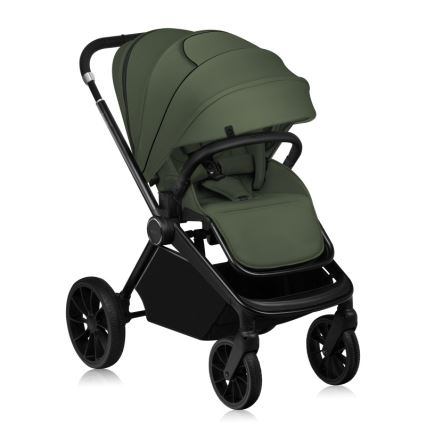 Lionelo - Kombi-Kinderwagen 2-in-1 MIKA PLUS Olivgrün