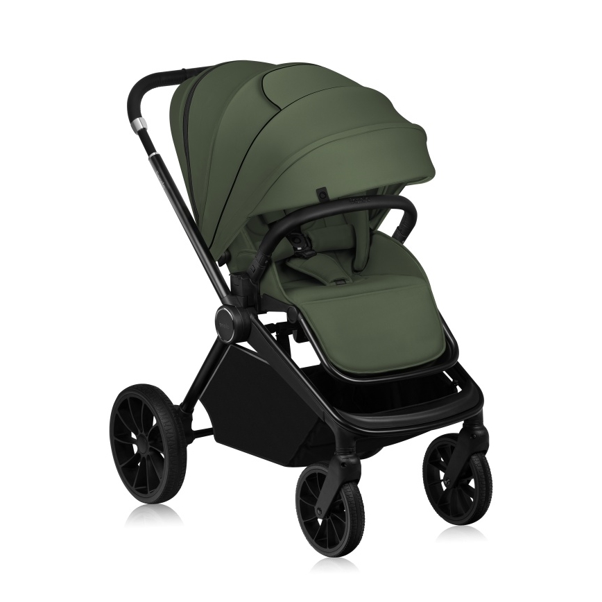 Lionelo - Kombi-Kinderwagen 2-in-1 MIKA PLUS Olivgrün