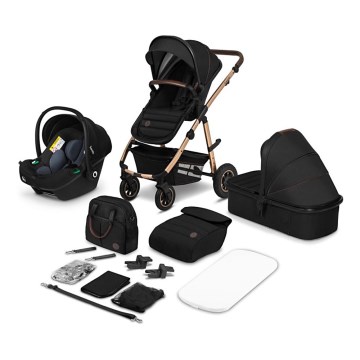 Lionelo - Kombi-Kinderwagen 3-in-1 AMBER Black Onyx