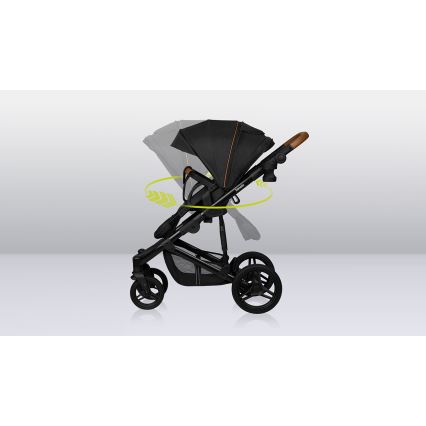 Lionelo - Kombi-Kinderwagen 3-in-1 MARI TOUR Black Onyx