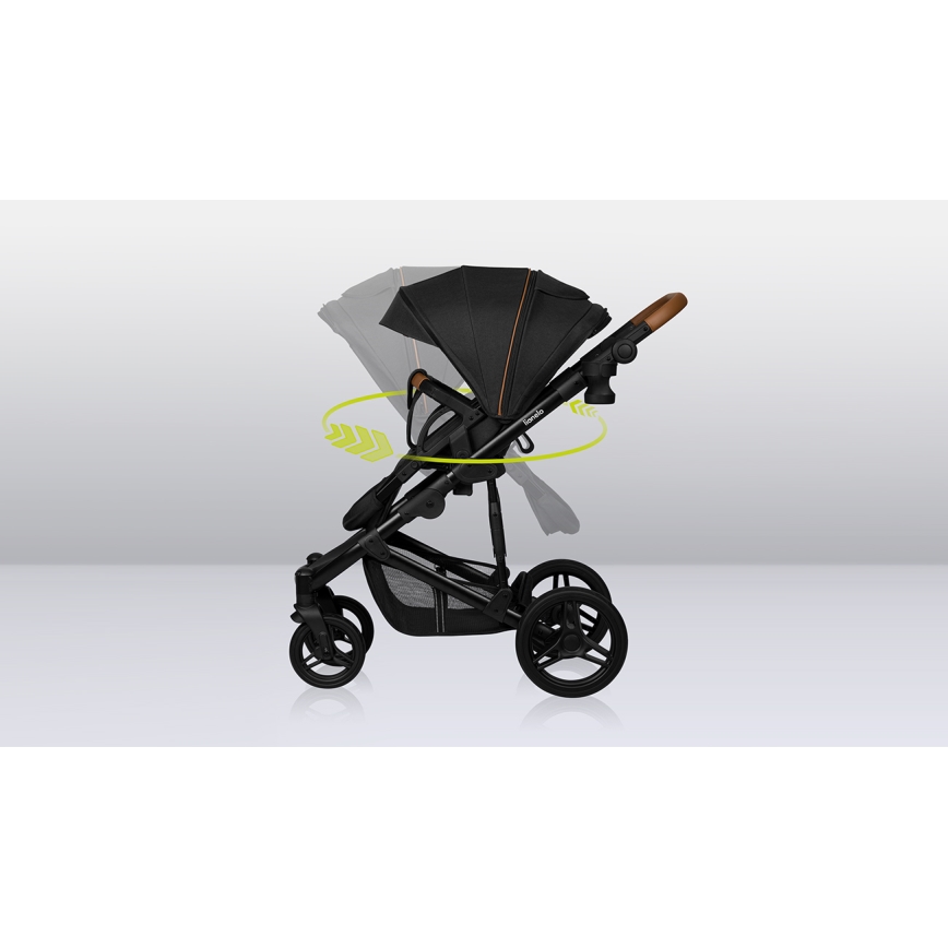 Lionelo - Kombi-Kinderwagen 3-in-1 MARI TOUR Black Onyx