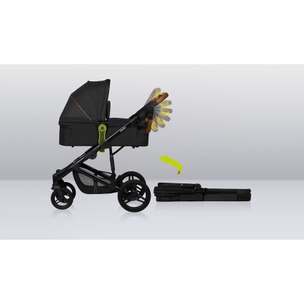 Lionelo - Kombi-Kinderwagen 3-in-1 MARI TOUR Black Onyx