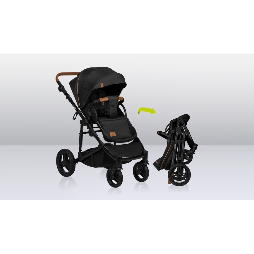 Lionelo - Kombi-Kinderwagen 3-in-1 MARI TOUR Black Onyx