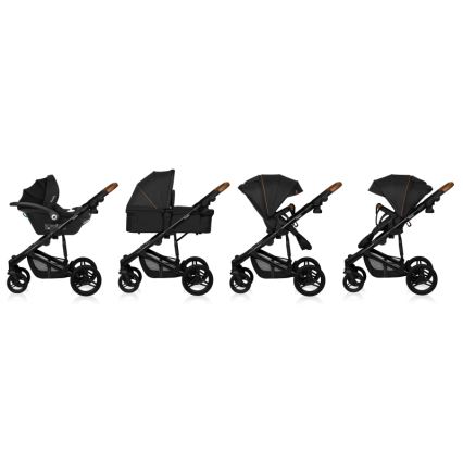 Lionelo - Kombi-Kinderwagen 3-in-1 MARI TOUR Black Onyx