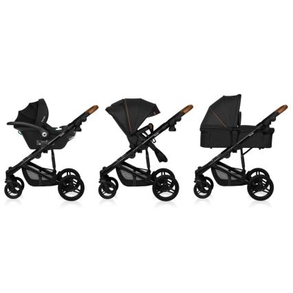 Lionelo - Kombi-Kinderwagen 3-in-1 MARI TOUR Black Onyx